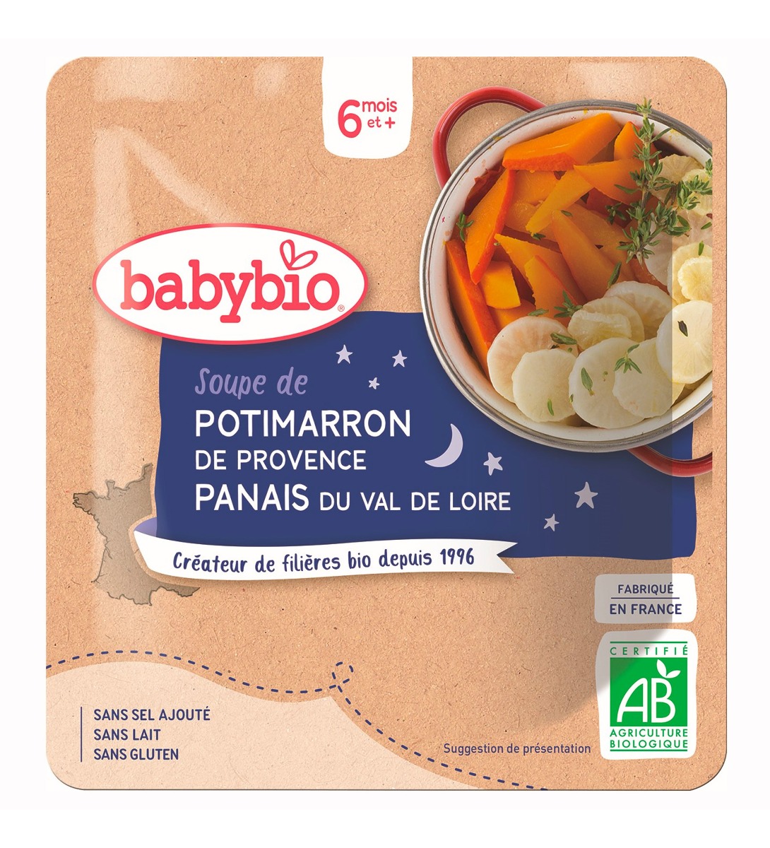 Babybio Dýňová polévka s pastinákem 190 g