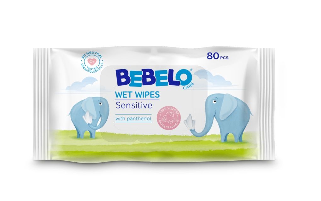 BEBELO Wet Wipes vlhčené ubrousky 80 ks