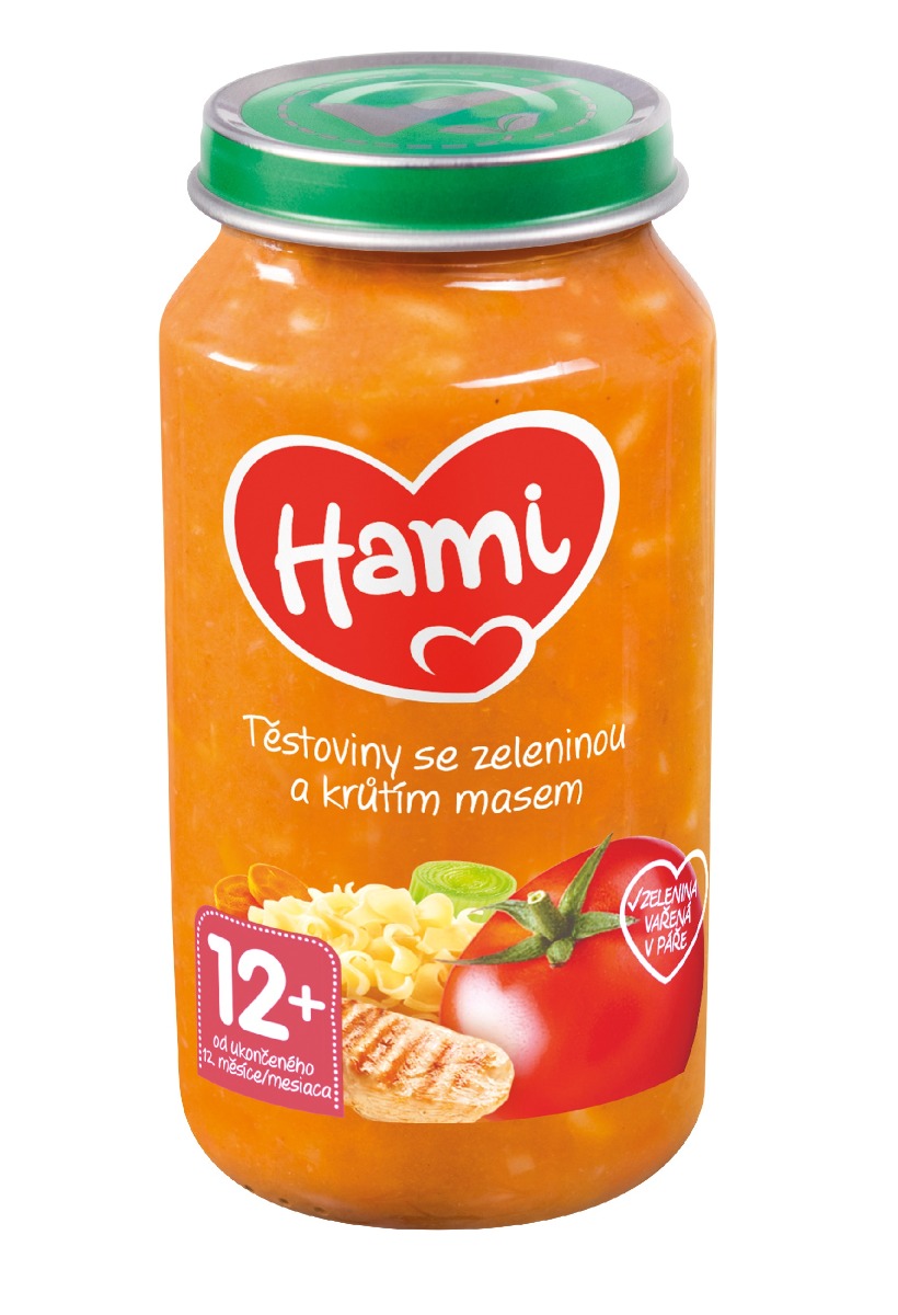 Hami Těstoviny se zeleninou a krůtou 12m+ 250 g