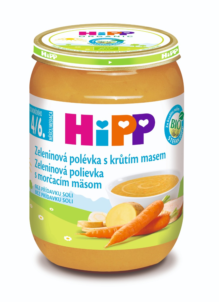 Hipp BIO Zeleninová polévka s krůtím masem 190 g