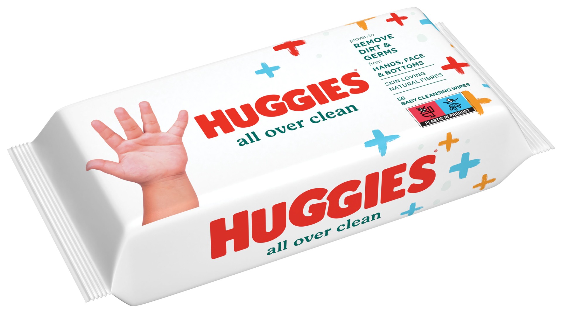 Huggies Single All Over Clean vlhčené ubrousky 56 ks