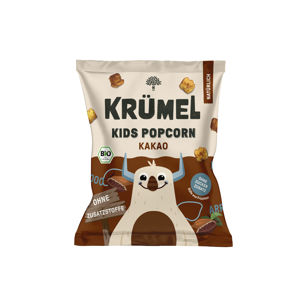 Krümel BIO Dětský popcorn Banán, kakao 20 g