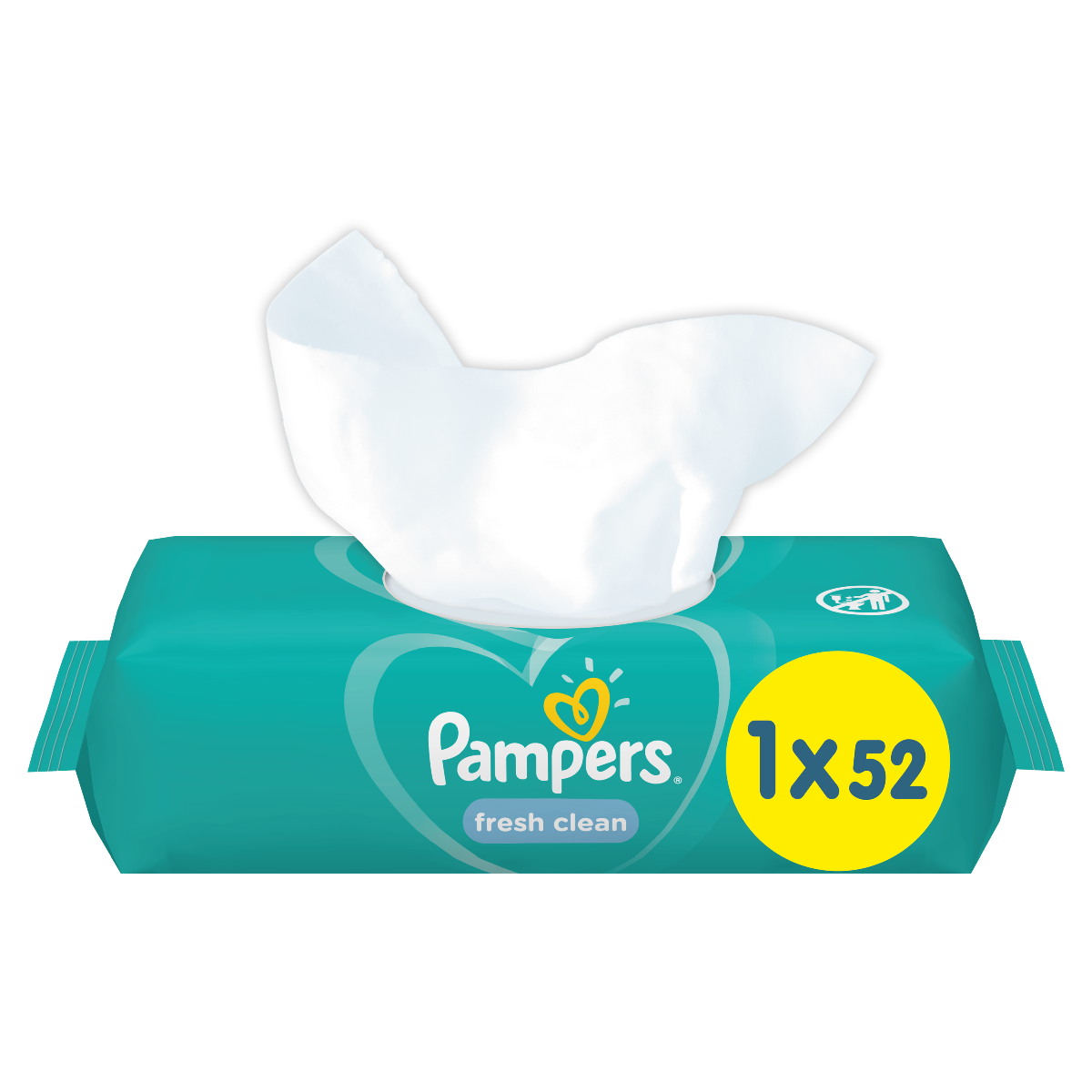 Pampers Fresh Clean vlhčené ubrousky 52 ks