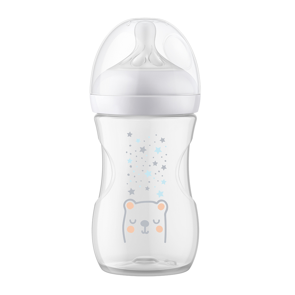 Philips Avent Natural Response Láhev s ventilem AirFree 1m+ 260 ml medvěd