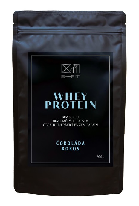 B-Fit Club Whey Protein čokoláda-kokos 900 g