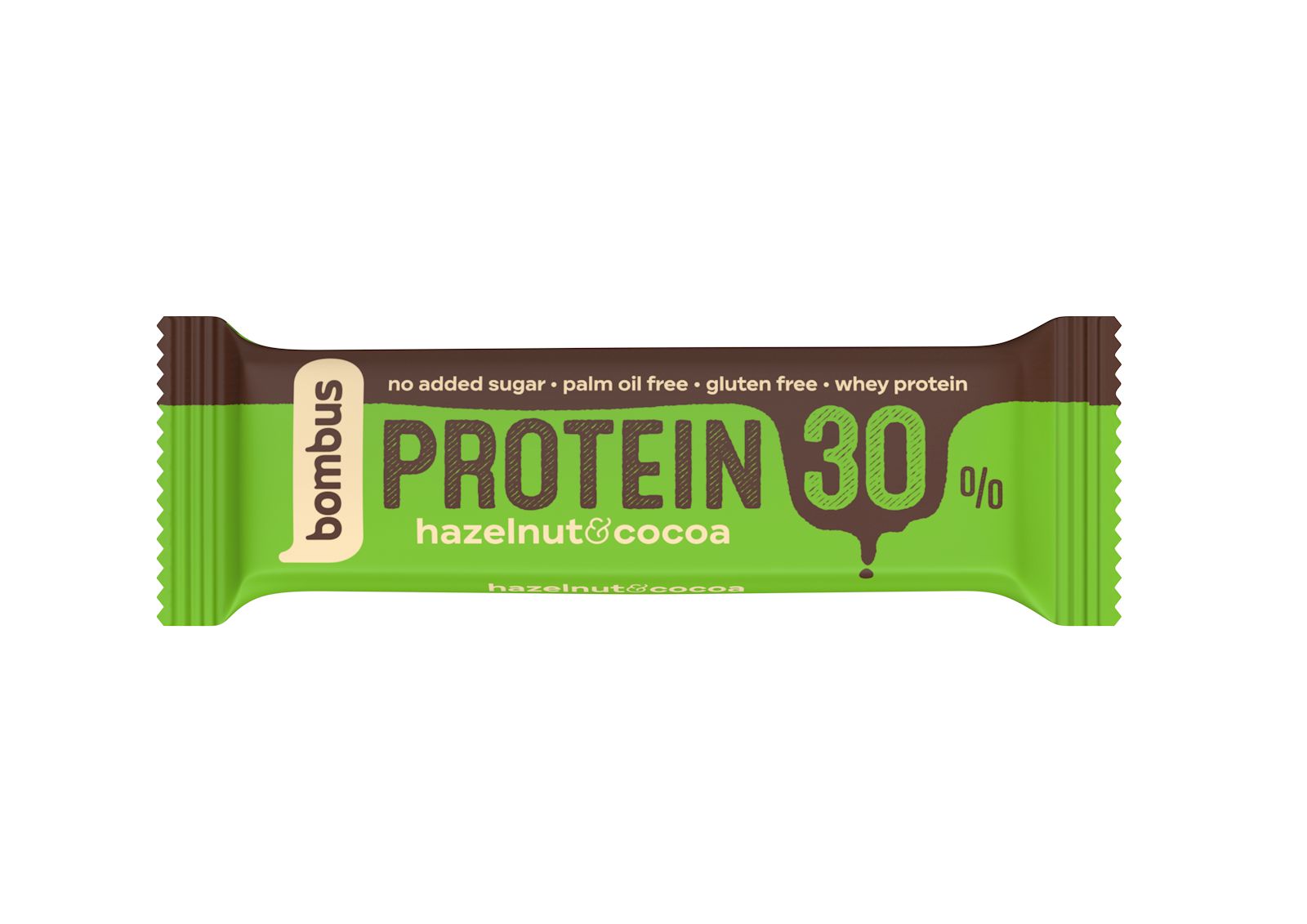 Bombus Protein 30% Hazelnut & cocoa tyčinka 50 g