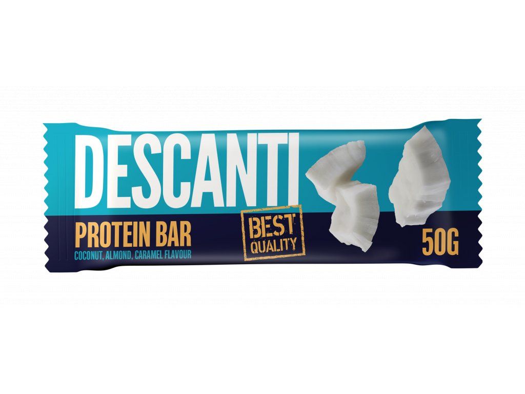 DESCANTI Protein Bar Coconut Almond Caramel tyčinka 50 g