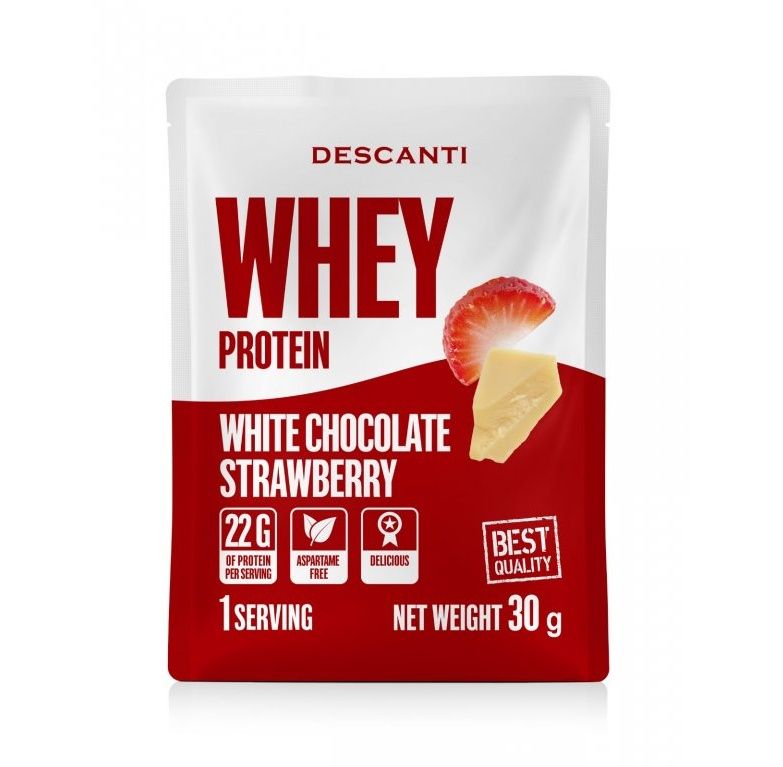 DESCANTI Whey Protein White Chocolate Strawberry 30 g