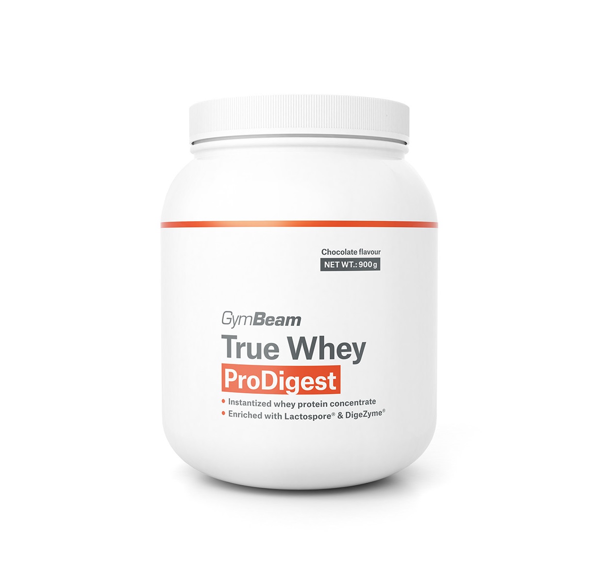 GymBeam True Whey ProDigest chocolate 900 g