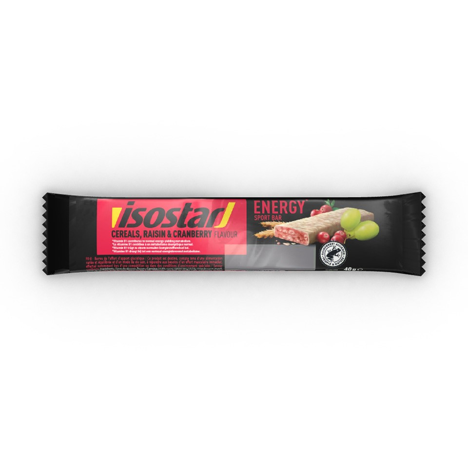 Isostar Energy sport bar brusinka energetická tyčinka 40 g