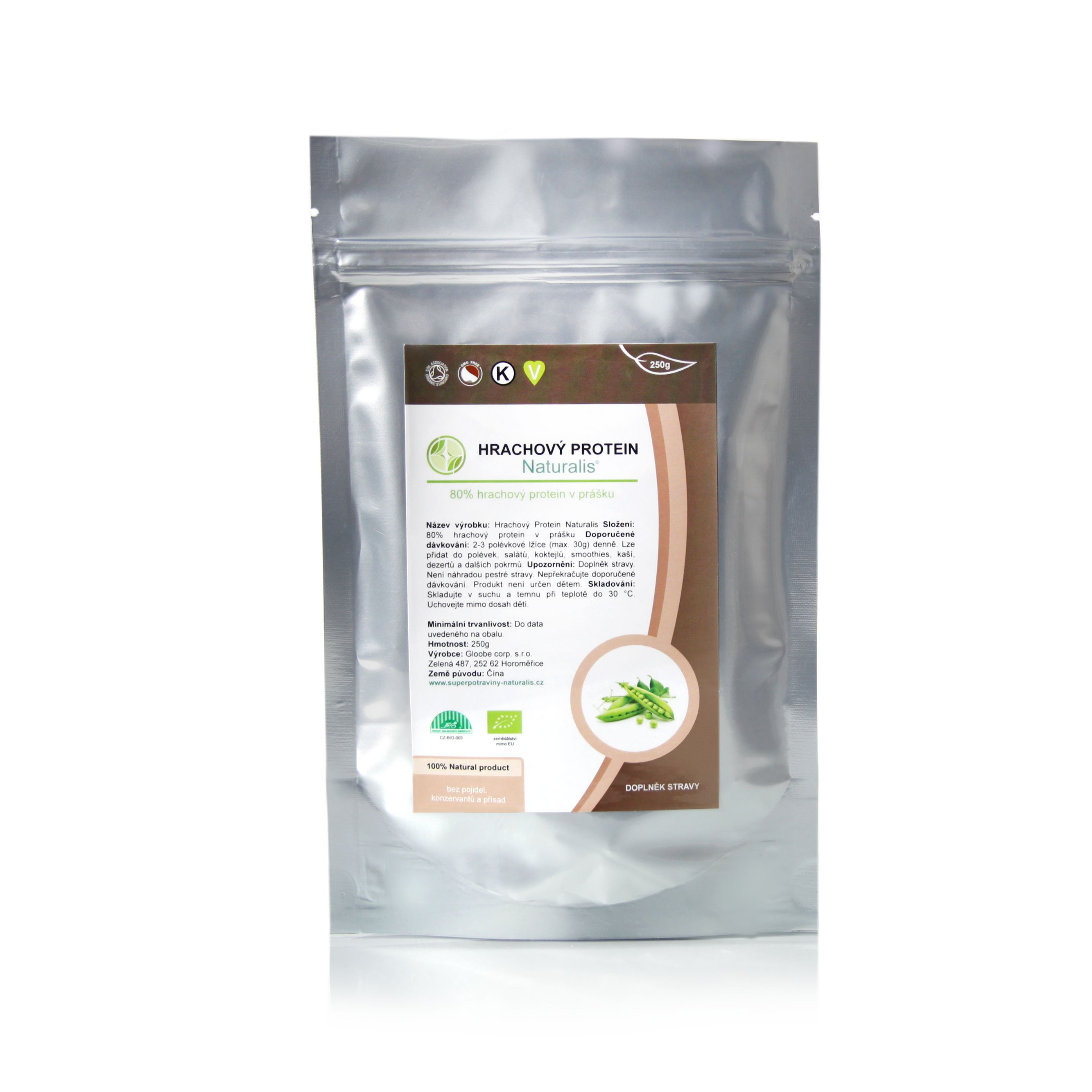 Naturalis Hrachový protein BIO 250 g