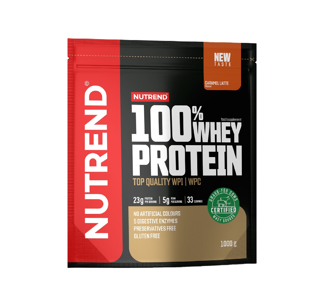 Nutrend 100% Whey Protein karamelové latté 1000 g