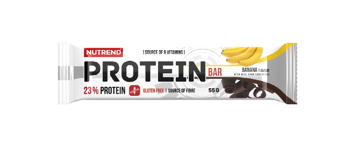 Nutrend Protein Bar banán v hořké čokoládě 55 g