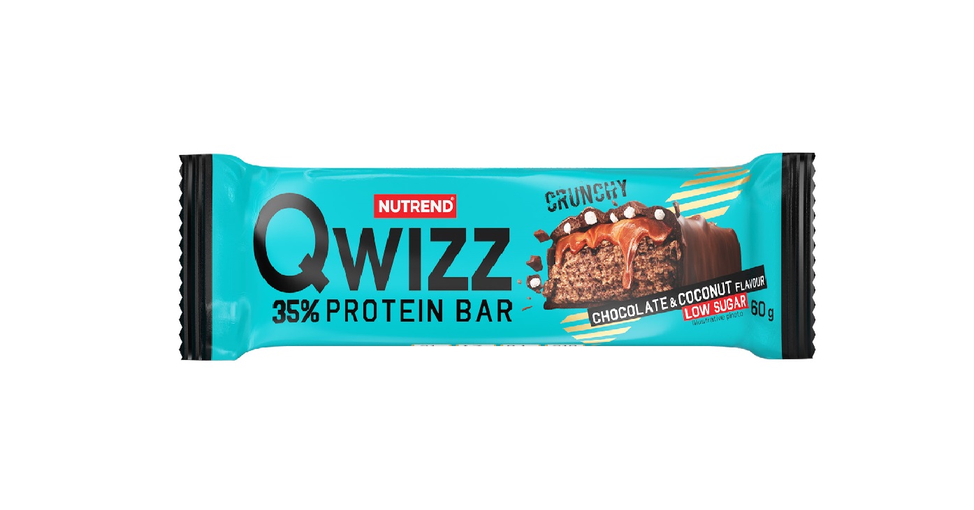 Nutrend Qwizz Protein Bar čokoláda + kokos 60 g