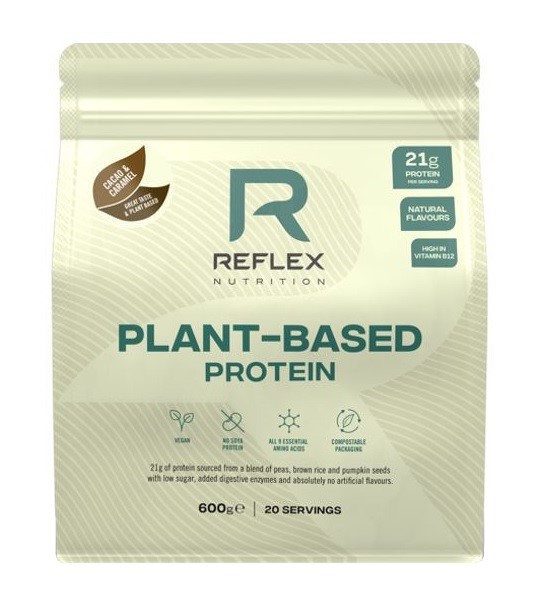 Reflex Nutrition Plant Based Protein kakao a karamel 600 g