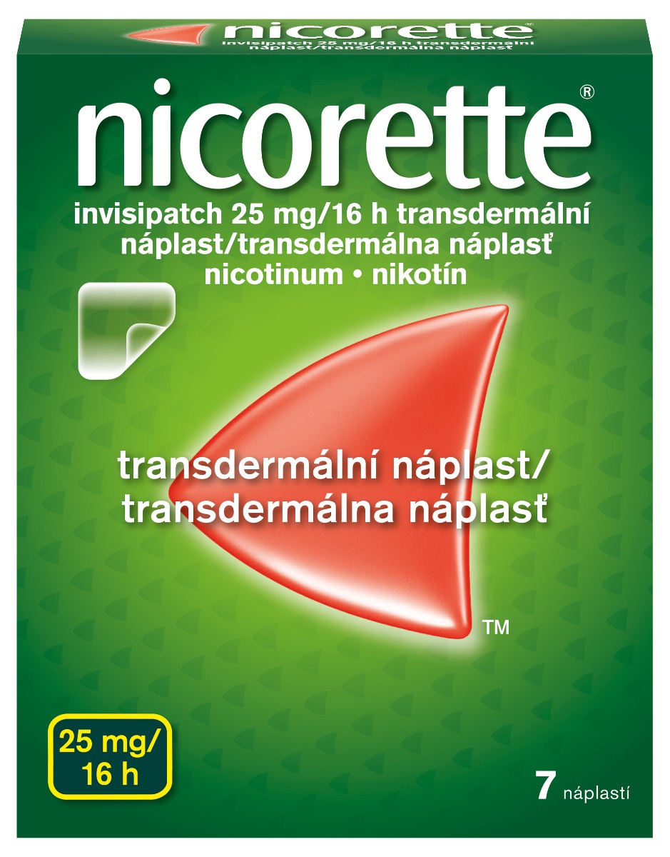 Nicorette Invisipatch 25 mg/16 h transdermální náplast 7 ks