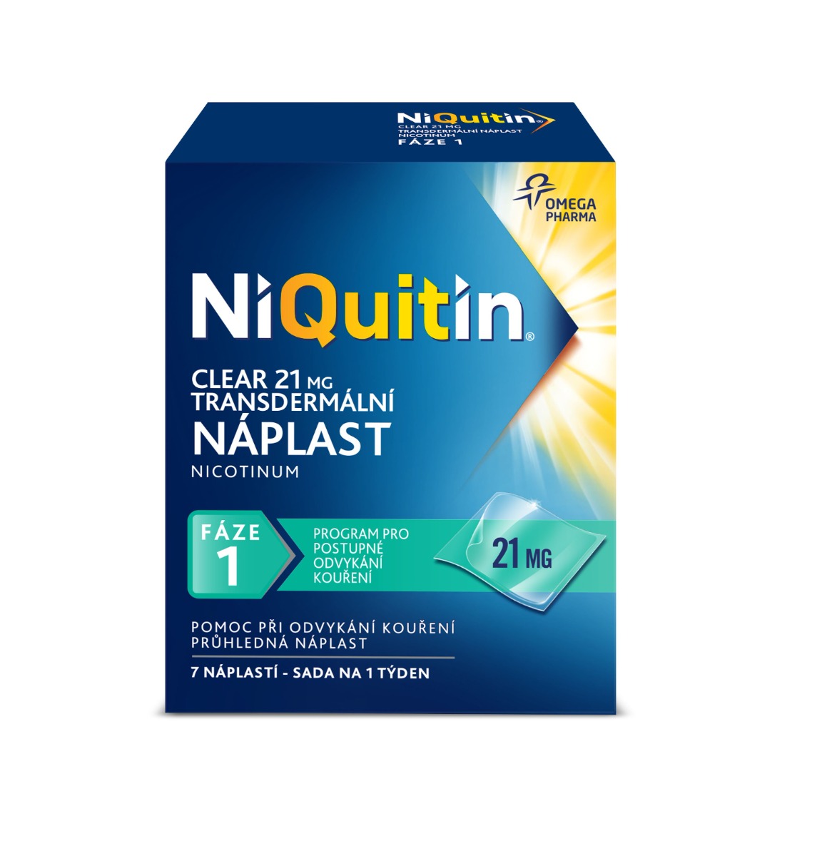 Niquitin Clear 21 mg 7 transdermálních náplastí